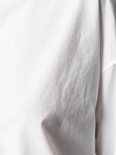 Shop Closed Mandarin Collar Shirt In White