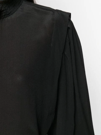 Shop Isabel Marant Étoile High Neck Blouse In Black