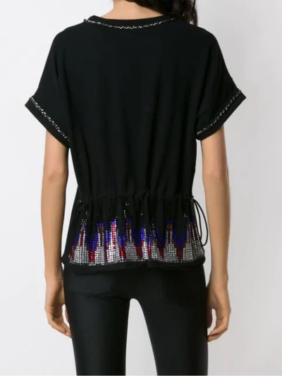 Shop Andrea Bogosian Embellished Poços Blouse In Black