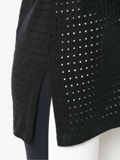 Shop Andrea Bogosian Perforated T-shirts - Black