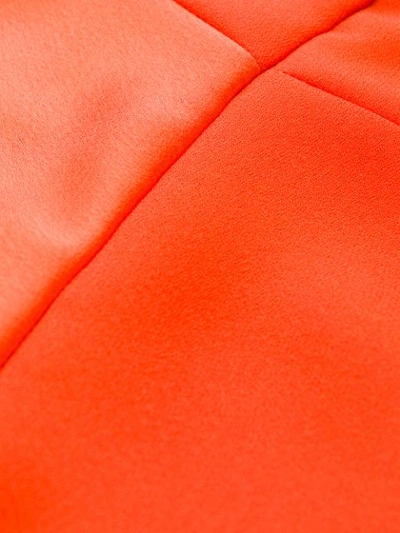 Shop Erika Cavallini Drape Neck Dress In C42 Orange