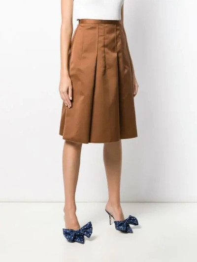 Shop N°21 Gonna Tessuto Skirt In Neutrals