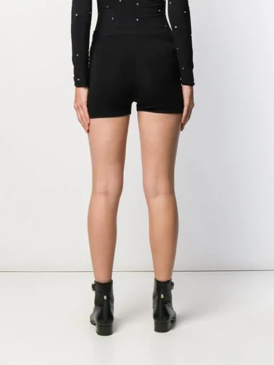 Shop Miu Miu Knitting Cycling Shorts In Black