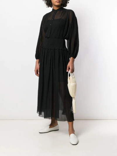 Shop Zimmermann High Waisted Maxi Skirt In Black