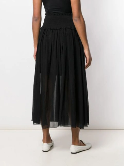 Shop Zimmermann High Waisted Maxi Skirt In Black