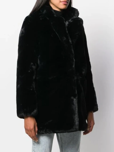 TEXTURED FURRY COAT