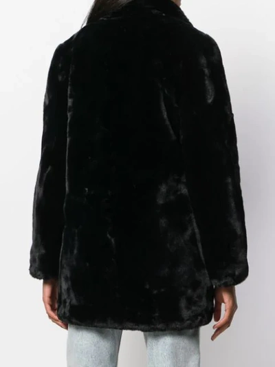 TEXTURED FURRY COAT