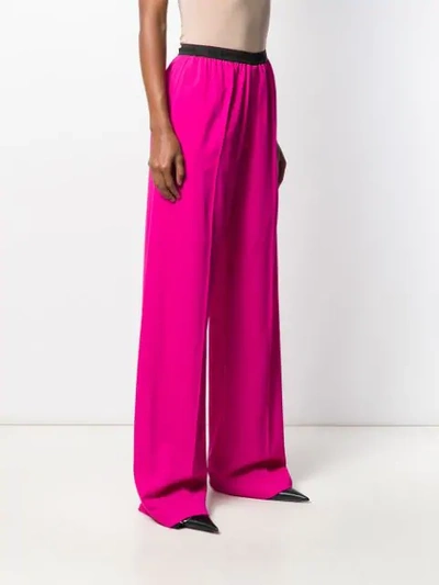 Shop Balenciaga Wide-leg Trousers In Pink