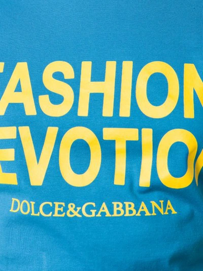 Shop Dolce & Gabbana Print T-shirt In Blue