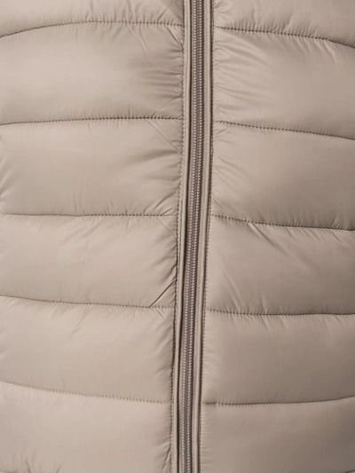 Shop Save The Duck Hooded Padded Jacket - Neutrals
