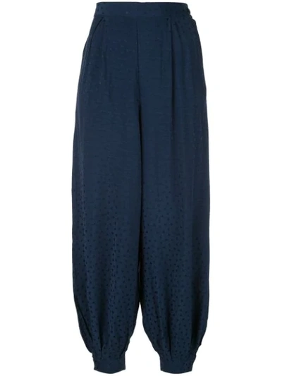 Shop Onia Harem Beachwear Trousers In Blue