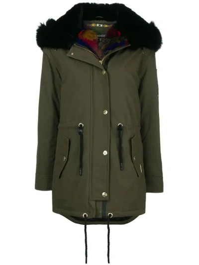 Shop Moose Knuckles Hooded Parka - Green