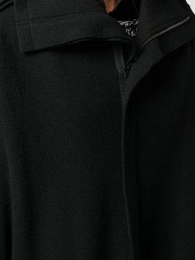 Shop Yohji Yamamoto Wide Seam Oversized Coat In 1 Black