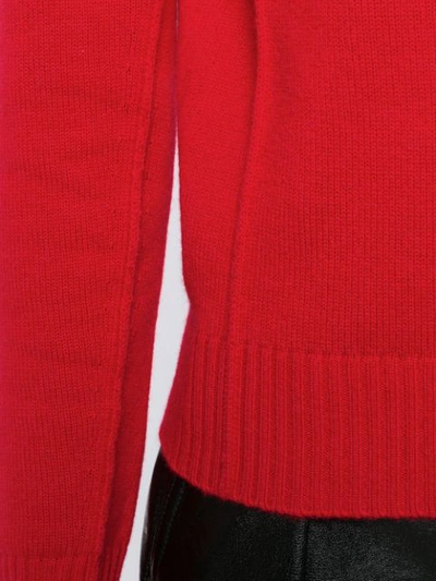 CHLOÉ 修身高领羊绒套头衫 - 红色