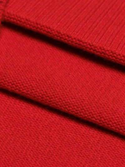 CHLOÉ 修身高领羊绒套头衫 - 红色