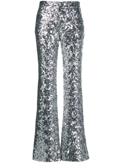 Shop Halpern Metallic Sequin Trousers