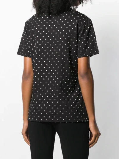 Shop Amen Diamanté T-shirt In 009 Black