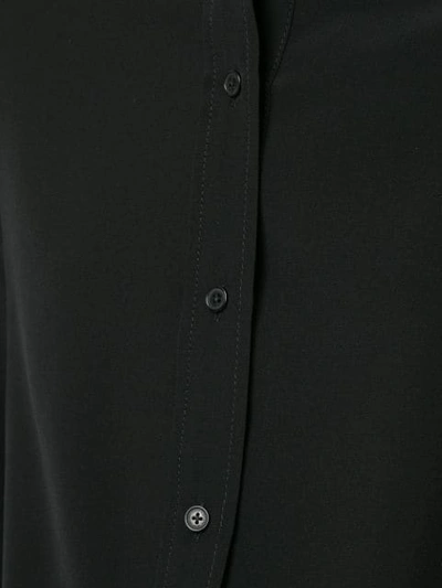 Shop Nili Lotan Pointed Collar Shirt In Black