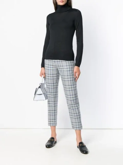 Brunello Cucinelli Cashmere Classic Turtle Neck Sweater In Black