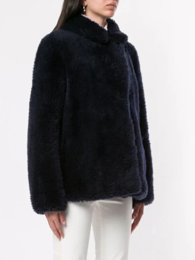 YVES SALOMON SHEARLING LONG SLEEVE JACKET 