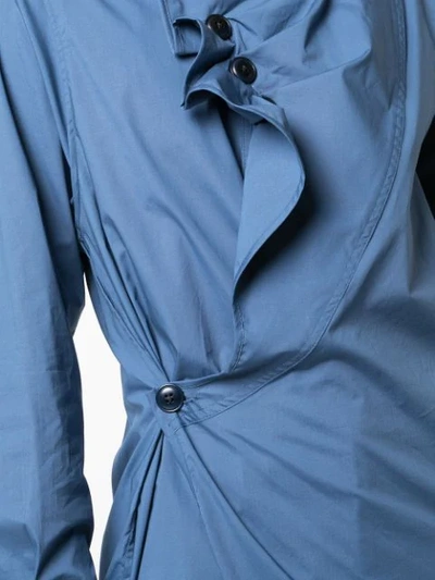 Shop Sea Louise Waist-button Dress In Blue