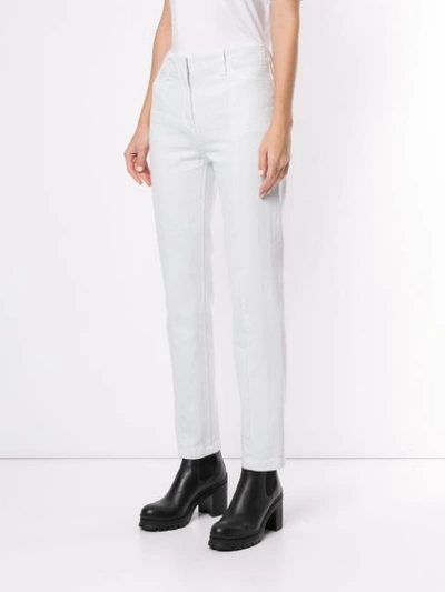 Shop System Straight Leg Denim Jeans In White
