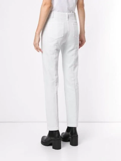 Shop System Straight Leg Denim Jeans In White