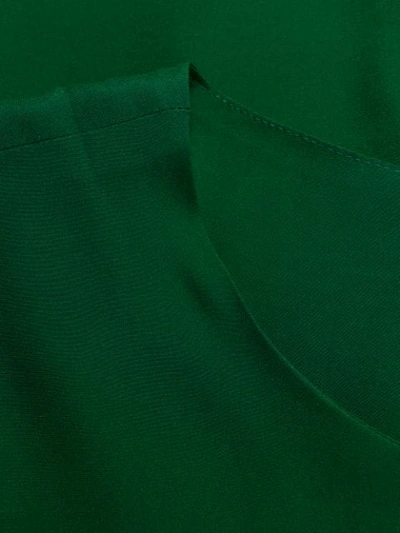 Shop P.a.r.o.s.h Draped Knot Midi Dress In 5 Green