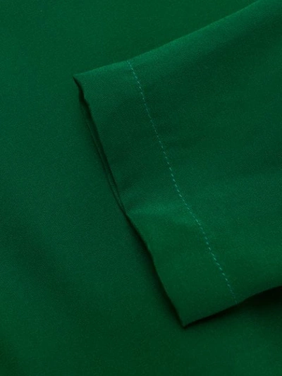 Shop P.a.r.o.s.h Draped Knot Midi Dress In 5 Green
