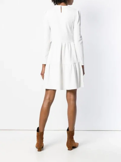 Shop See By Chloé Lace Bib Mini Dress - White