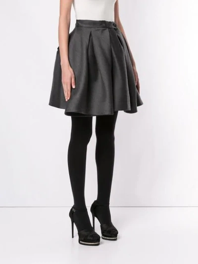 Shop Dice Kayek Full Shaped Mini Skirt In Grey