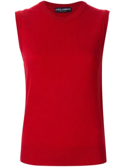 Shop Dolce & Gabbana Schmales Tanktop In Red