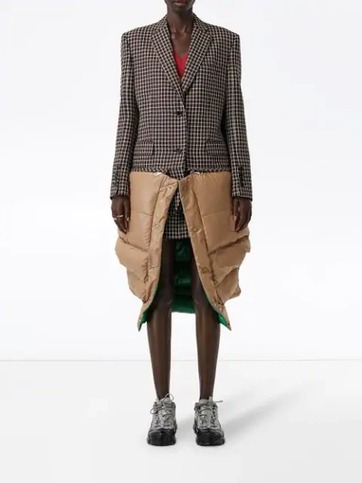 Shop Burberry Jacke Mit Schottenkaro In Red