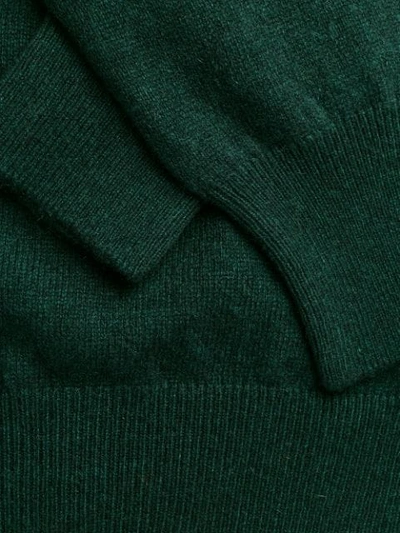 Shop Dolce & Gabbana Logo Button Cardigan In Green