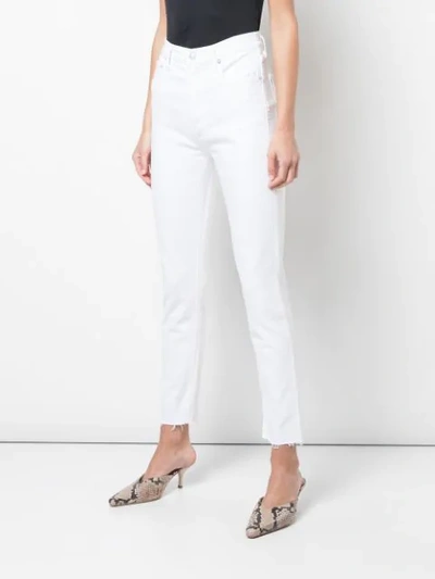 Shop Agolde Nico Slim Fit Jeans In White