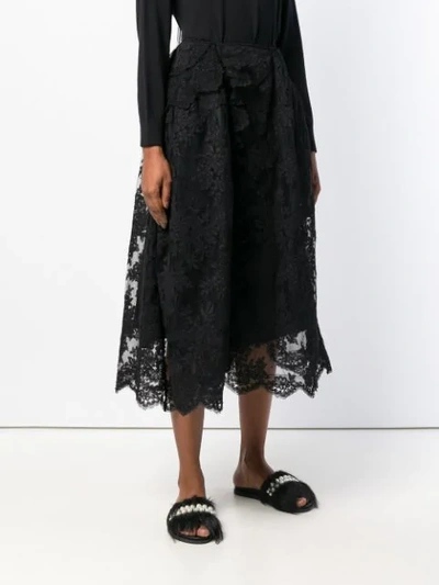 Shop Simone Rocha Full Lace Skirt In Black