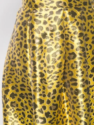 Shop Ultràchic Animal Print Skirt In Yellow