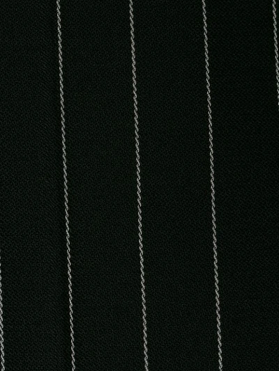 Shop Alexander Mcqueen Flared Pinstripe Trousers - Black