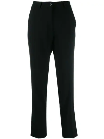 Shop Etro Tailored Cropped Trousers In Black