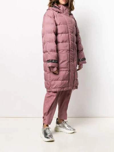 Shop Adidas By Stella Mccartney Oversized Puffer Jacket In Pink