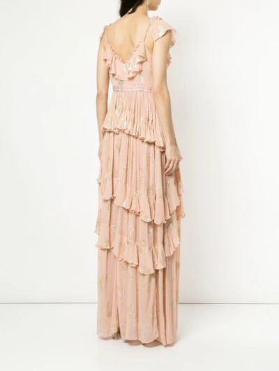 Shop Needle & Thread Butterfly Maxi Gown In Pink
