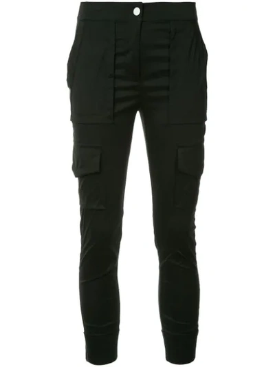 Shop Manning Cartell Skinny Fitted Trousers - Black