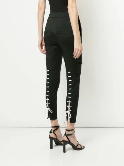 Shop Manning Cartell Skinny Fitted Trousers - Black