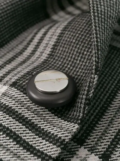 Shop Marni Checked Tailored Blazer In Black