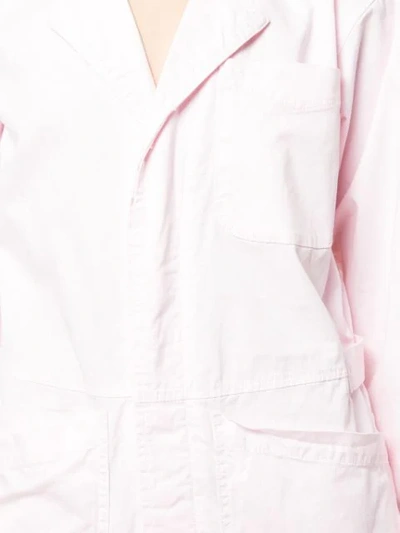 Shop Alex Mill Cropped Jumpsuit In Pink