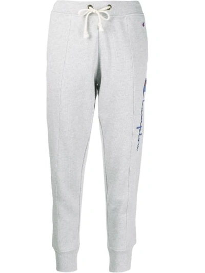 Shop Champion Embroidered Logo Track Pants In Grey
