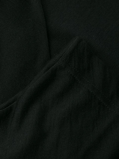 Shop Aspesi Long Knitted Dress In Black