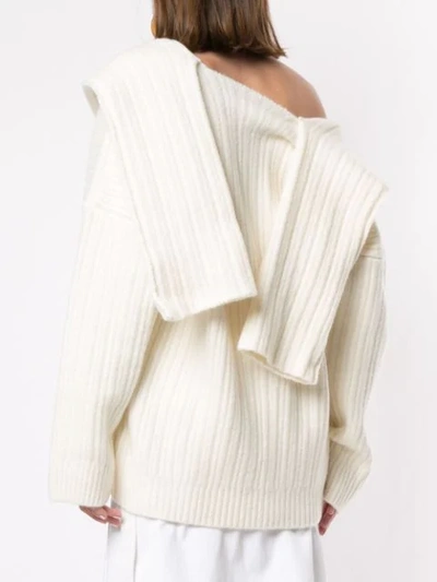 Shop Jacquemus Oversized Ahwa Jumper In 80110