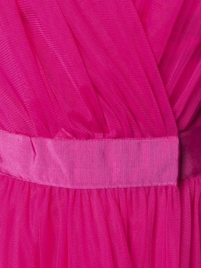 PINKO 半透明薄纱连衣裙 - 粉色