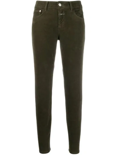 Shop Closed Cropped Skinny Jeans In Green